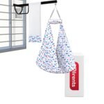 VParents Sleeping Essentials Set with Mosquito Net, Spring & Window Hanger (Blue) | Preemie