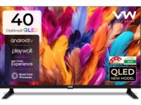 VW (Visio World.) 101 cm (40 inches) OptimaX Series Full HD Smart QLED Android TV VW40AQ1 (Black)
