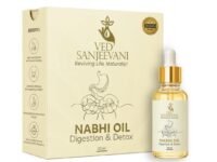 Ved Sanjeevani Digestion & Detox Nabhi Oil | Belly Button Oil with Ancient Herbal Formulation | Bloating Relief, Gas, Acidity & Gut Cleanse | Heals through 72,000 Nadi Navel Therapy | 30ml
