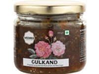Vediko Origins Gulkand 350Gm|100% Sun-Cooked Pure Rose Petal Jam With No Artificial Flavors|Good For Gut Health|Sweetened With Raw Sugar (Mishri)|Improves Digestion|Natural Coolant|A Healthy Dessert