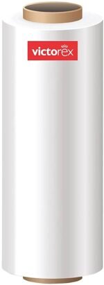 Victorex 24 Inch (600 mm) Width Packing Material Large Wrap Roll | Heavy Duty Packaging Sheet for Packing & Multipurpose Use | 200 Meter Length | 1.5 KG | White | Pack of 1