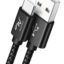Wayona Type C 3Meter Nylon Braided 65W/3A Fast Charging USB C Long Cable Compatible for Samsung Galaxy S24, S23, S22, iPhone 15 Series, Android Auto, Apple CarPlay (10 FT Pack of 1, Black)