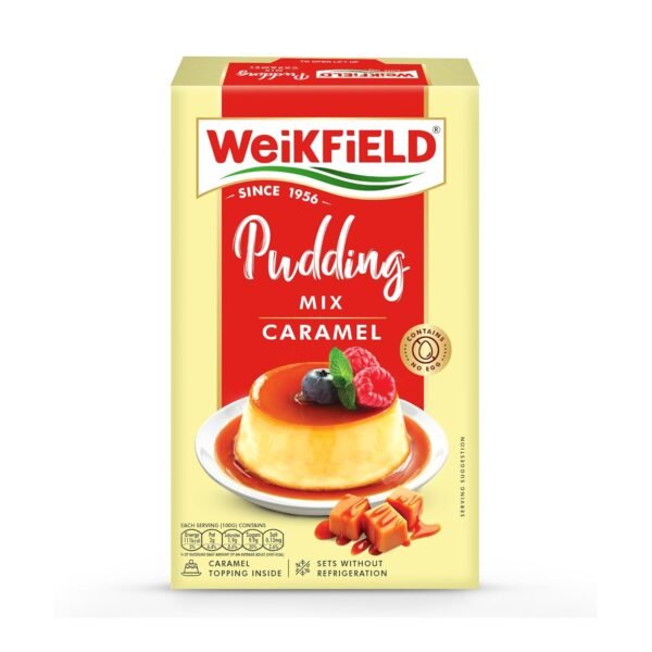 Weikfield Caramel Custard Mix 70g Pack | Instant Dessert Mix with Caramel Topping | Easy to Prepare Custard Pudding | Sets Without Refrigeration | Eggless