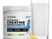 Wellcore Pure Micronised Creatine Powder (33 Servings, Lemon Lime) For Enhanced Muscle Strength With Rapid Absorption | Creatine Monohydrate | Wellcore Creatine - 149g