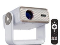 Wzatco Yuva Horizon, Google TV Official, Native 1080P Projector 4k Ultra HD, 1500 ANSI Ultra Bright, Fully Automatic, Sealed Engine, Smart Mini Theater for Room, Home Cinema, White
