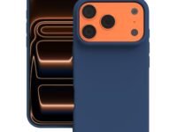 YATWIN Silicone Case for iPhone 17 Pro, Soft-Touch, Shockproof, DustProof, Antiskid Phone Cover for Apple iPhone 17 Pro - Dark Blue