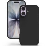 YATWIN Silicone Case for iPhone 17, Soft-Touch, Shockproof, DustProof, Antiskid Phone Cover for Apple iPhone 17 - Black