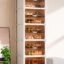 Zemic Plastic Shoe Rack for Home | 𝟏𝟎 𝐒𝐡𝐞𝐥𝐟 DIY Shoe Rack with Door 𝐌𝐚𝐠𝐧𝐞𝐭𝐬 for Home Storage Plastic Box Organizer, Metal Door Frame, Chappal Slipper Sandal Stand【White, 10-SHELF-5-DOOR】
