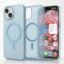 amazon basics Luxury Paper Thin Case Cover for iPhone 15 | Matte Finish | Compatible with magsafe | (Blue, iPhone 15)