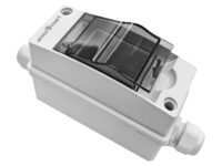 amiciSmart Waterproof Plastic Electrical Distribution Box (Weatherproof Mount) | IP65 Junction Box for Outdoor MCB Installation