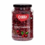 cravez Premium Cranberry - 500 Gram|High Antioxidants, Dietary Fiber & No Gluten, Antioxidant Rich|Immunity Booster & Healthy Snack|Sweet Berries|Diwali Dry Fruit Gift Box For Family And Friends