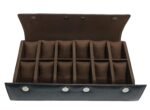 essart 12-Slot Watch Roll Case – Luxury PU Leather Travel Watch Organizer for Men & Women | Portable Watch Storage Case | Scratch-Resistant & Protective