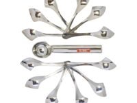 i WARE KkitchenCare Ice Cream Scoop & Ice Cream Spoons Set of 12 Premium Stainless Steel