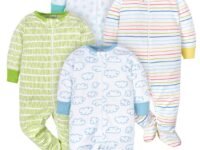 ONESIES Brand Baby Boys 4-Pack 'N Play Footies and Toddler Sleepers