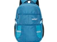 Safari Omega Spacious/Large 5 Compartment Laptop Backpack With Raincover, College Bag, Travel Bag For Unisex, Teal, 30 Litre