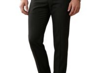 Louis Philippe Men's Regular Fit Everyday Smart Wear Comfort Stretch Work Ready Solid Formal Trouser