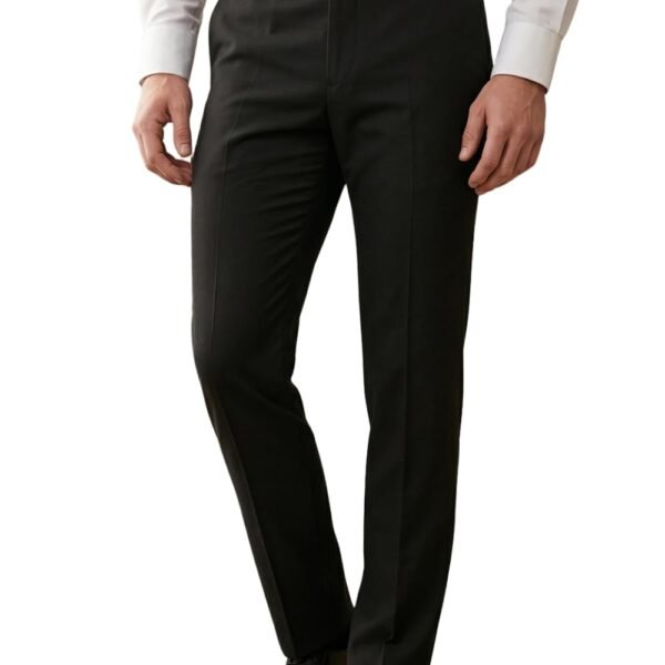 Louis Philippe Men's Regular Fit Everyday Smart Wear Comfort Stretch Work Ready Solid Formal Trouser