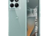 TheGiftKart Crystal Clear Back Cover Case for Motorola Moto Edge 70 Fusion 5G | Shockproof Soft TPU Case | Cushioned Edges for Ultimate Protection Back Cover Case (TPU, Transparent)