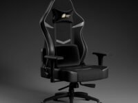 Green Soul Monster Ultimate Series S | Multi-Functional Ergonomic Gaming & Office Chair|Premium Spandex & PU Leather Fabric | Adjustable Neck & Lumbar Pillow | 4D Adjustable Armrests (Black Grey)