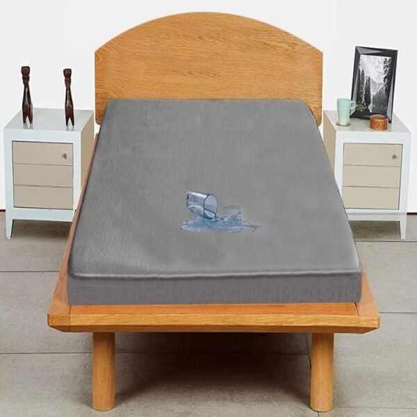 Trance Cotton Feel Terry Ultra Soft Waterproof Mattress Protector | Breathable - Hypoallergenic Bed Protector (72x24 inch | 6x2 feet, Grey - Pack of 1)