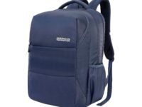 American Tourister Valex+ | 36L Backpack | 17" Laptop Bag | 3 Compartments | College & Office Backpack for Men and Women| Blue | 1 Yr Global Warranty