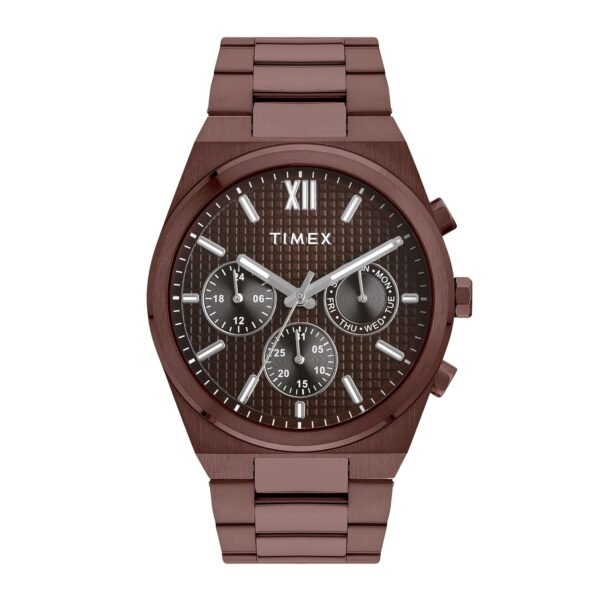 TIMEX Analog Watch for Men Available in Multicolor Dial & Silver Stainless Steel Bracelet Band - Water Resistant Wrist Watches