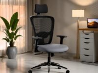 Green Soul Jupiter Superb | Ergonomic Mesh Office Chair for Work | 3 Year Warranty | Multi-Lock Synchro Tilt Recline Mechanism | 2D Armrest | Adjustable Lumbar | High Back | Grey