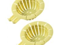 2 Pieces Kitchen Sink Strainer Antiodor Cute Drain Stopper Sink Drain Basket Green