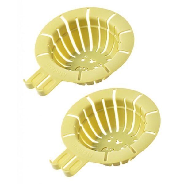 2 Pieces Kitchen Sink Strainer Antiodor Cute Drain Stopper Sink Drain Basket Green