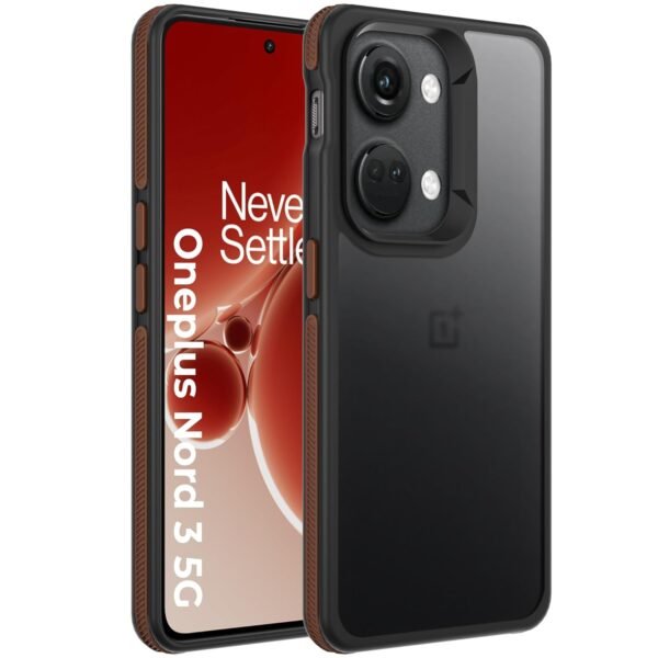A rtistque Frosted Ultra Matte Back Cover Case for OnePlus Nord 3 5G | Smooth Sides with Grip | Shockproof TPU Protective Design | Raised Camera Edges | - Brown