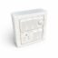 A1 LED 8-Way Square Modular Switch Board with 5 x 10A Switches, 1 x 6A Universal Socket & 1 Fan Regulator | Wall Mount Electrical Panel | White Finish for Home & Office Use