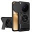 AESTMO Vivo X300 Pro 5G Back Cover | Armor Camera Slider 360 Degree Rotating Finger Ring Holder Case with Bracket Stand Back Case Cover (Compatible with MagSafe Wireless Charging) (Black)
