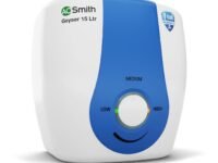 AO Smith Geyser 15 Ltr With 5 Star BEE Rating, Vertical Water Heater | Geyser 15+ Litre For High Rise Building | 7 Year Tank Warranty, 2 Year Comprehensive Warranty | SDS-GREEN-015