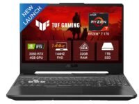 ASUS TUF A15 (2026),AMD Ryzen 7 170, RTX 3050-4GB, 32GB RAM (Upgradeable), 1TB SSD, FHD, 15.6"(39.6 cm), Windows 11, M365 Basic(1 Year),Office 2024,Graphite Black,2.3 Kg,FA506NCQ-HN010WS,Gaming Laptop