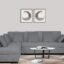 Adorn India Rio Decent L Shape 6 Seater Corner Sofa Set Left Side Handle (Grey) (3 Year Warranty)
