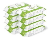 Amazon Brand - Mama Bear Cleansing Baby Wipes With Lid | 576 Wipes | 72 Wipes x 8 Packs | Dermatologically Tested | With Aloe Vera & Vitamin E | Alcohol-free | Paraben-free | Water-Based Formulation