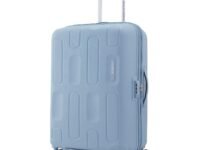 American Tourister Ivy 2.0|Medium Size Check-in Spinner Trolley Bag (68 cm)|360° 8 Wheel Travel Luggage|Hard Case Polypropylene (PP) Suitcase|Combination Lock|Blue Frog