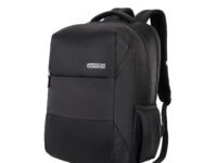 American Tourister Valex+ | 36L Backpack | 17" Laptop Bag | 3 Compartments | College & Office Backpack for Men and Women | Black | 1 Yr Global Warranty
