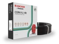 Anchor by Panasonic 6 mm COPAPro FR Electrical Wire, 90 Meter Fire Resistant Single Core PVC insulated Pure Copper Wire, Anti Rodent Anti Termite Flexible Wire for Connections (BLACK, 96142BK)