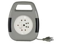 Anchor by Panasonic 6A 2 Pin Flex Box with Indicator & Handle | 8 Mtr Extension Flex Box for Home, Office (Grey, 5219)