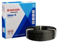 Anchor by Panasonic Advance FR 90m 4 sq.mm Electric Wire, PVC Insulated Class 2 Conductor (100% Copper), Anti-Rodent & Flame Retardant Wire for Domestic & Industrial Use (27426BK)