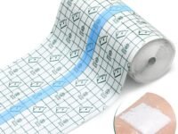 Anzailala Waterproof Stretch Adhesive Bandage Transparent Tape (15cm * 2m) | Clear breathable shower shield film, flexible tattoo aftercare bandage and dressing tape.