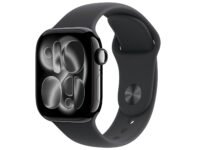 Apple Watch Series 11 GPS 42mm Jet Black Aluminium Case with Black Sport Band - S/M