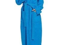 Avtar woollen PREMIUM DRY TECH TERRY MATERIAL HALF SLEEVE WITH FRONT POCKET , UNISEX BATHROBE Bathing Gown with shawl caller For Women and Men Light Absorbent Luxurious (Pack of 1 (Multicolor 1)