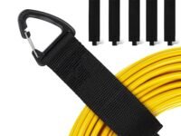 BONZELLA 5 Pcs Heavy Duty Hook and Loop Straps, 16 Inch Hook and Loop Carrying Storage Strap for Cable, Wire, Rope, Hose, Multipurpose Adjustable Extension Cable Organiser & Hanging up to 22 kg (5)