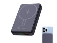 Beetel MagVibe Series WB10 Magsafe 10000mAh Magnetic 15W Wireless Power Bank for Apple iPhone, Samsung, OnePlus, All Smartphones | Qi Enabled Devices | 3M Ring in Box | Premium Finish | Black