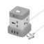 Blackt Electrotech BTPSC Power Cube with 4 Outlets, 3 USB-A Ports – Compact Extension Cord (Overload Protection)