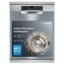 Bosch 15 Place Setting (fits up to 80 utensils) Free-Standing Dishwasher for Indian Utensils | Hygiene+ & Intensive Kadhai Program (SMS46KI03I, Silver Inox, Inbuilt Heater, Removes 99.9% Germs)