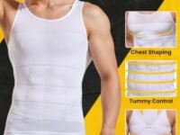 Btag Men’s Slimming Body Shaper Vest | Compression Tummy Tucker for Belly Fat | Stretchable Abs Slimmer Tank Top | Corset for Gym, Workout & Weight Loss Fitness