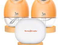Bump2Cradle | ISO 9001:2015 Certified| No 1 Brand by Doctors and Lactation Experts |Automatic Nipple Corrector Patented Technology -Pump N Go Pro|Model: (B2C 117/Pro) Electric Breast Pump|Soft Cushion|17, 19,21 & 25 mm flanges |3 Modes & 9 Suction Levels|Usb Charging & Cordless Quiet 1 Yr Warranty | Storage bottle with Cap | Free lactation consultation | FREE premium Carry Case Pack of 2
